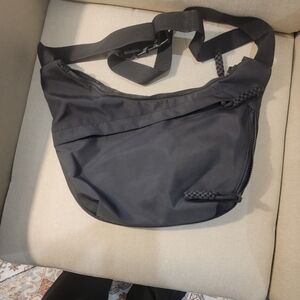 Nylon Crossbody purse with Adjustable Strap and Multiple Pockets.